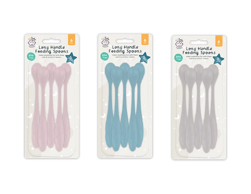 Long Handle Feeding Spoon 5 Pack   (5056170364867)