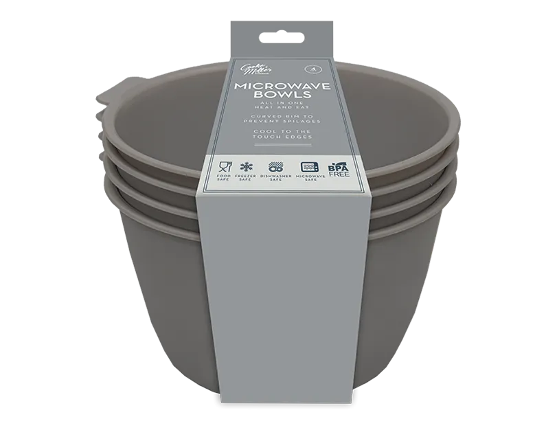 Microwave Bowls 4 pack  (5056283889684)