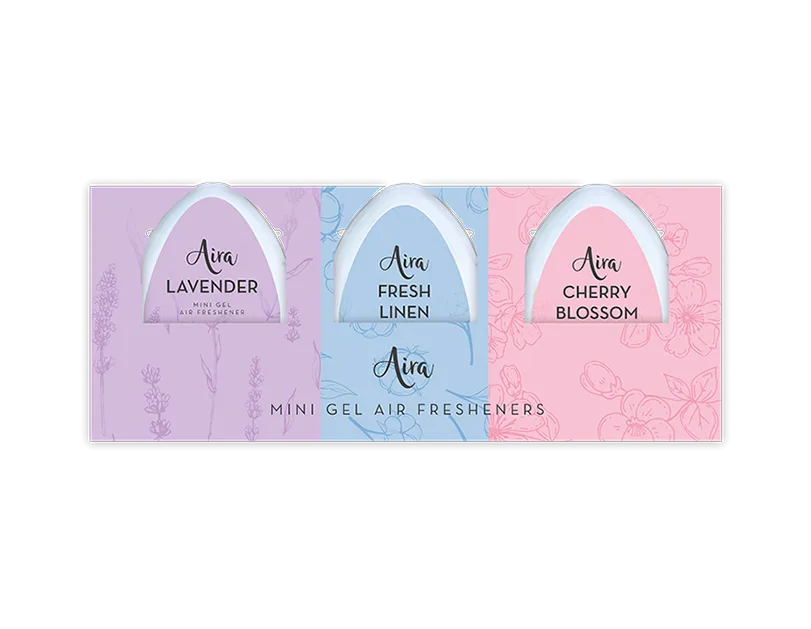 Mini Gel Air Freshener 3pack   (5056170353526)