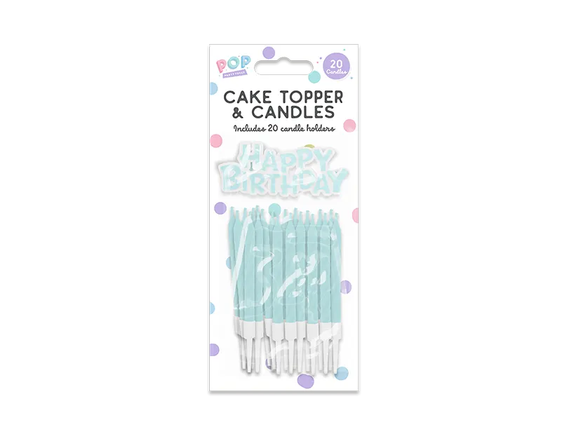Pastel Cake Topper & Candles   (5063435114167)