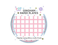 Patterned Paper Plates 8 pack   (5063435116888)
