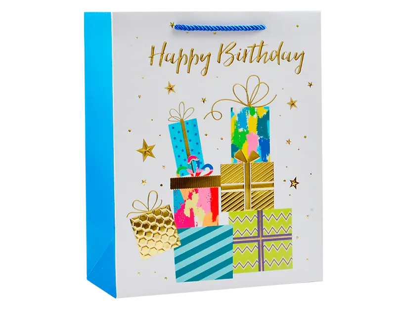 Unisex Foiled Large Gift Bag 30x42x12cm   (5063435122957)