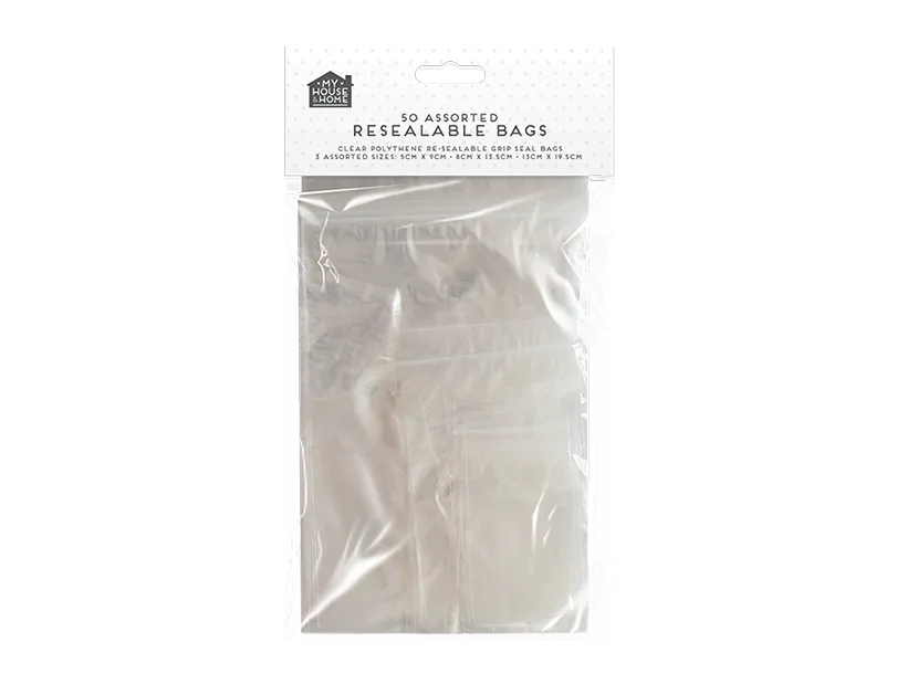 Resealable Bags - 50 Pack   (5056170306850)