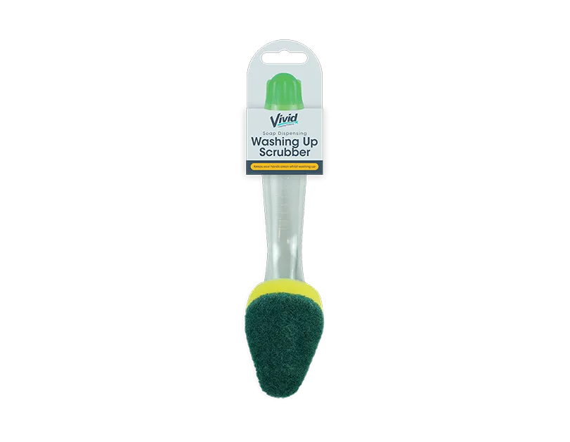 Soap Dispensing Washing Up Scrubber   (5056170304832)