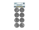 Stainless Steel Scourers - 8 Pack   (5056170369558)