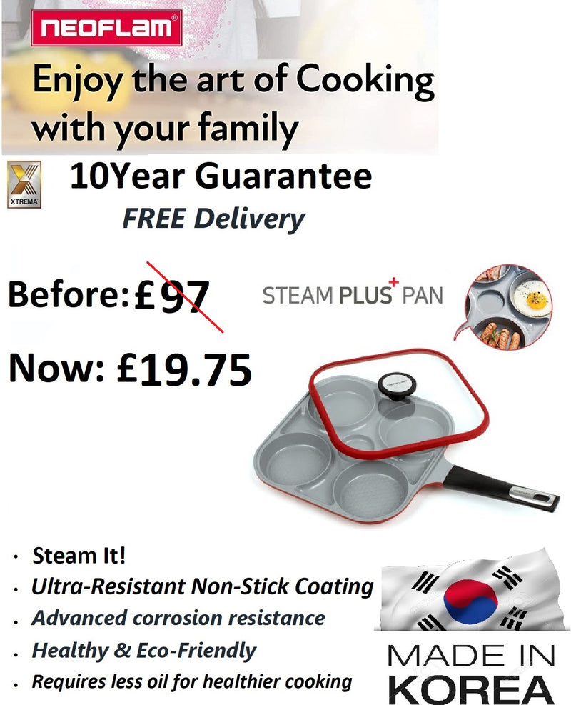 FryPan Neoflam Steam Plus w Xtrema Coated Cast Aluminium 27cm-Neoflam Brand