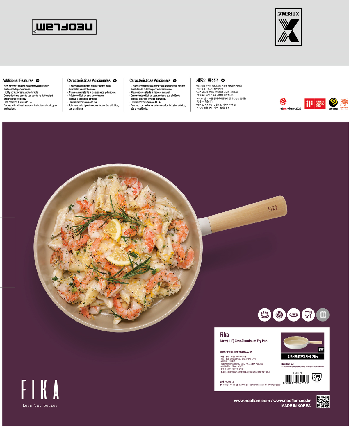 FIKA FryPan 28cm- Neoflam Brand – Ridgeway Global LTD