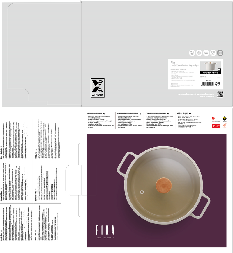 FIKA Stockpot 22cm (H) - Neoflam Brand